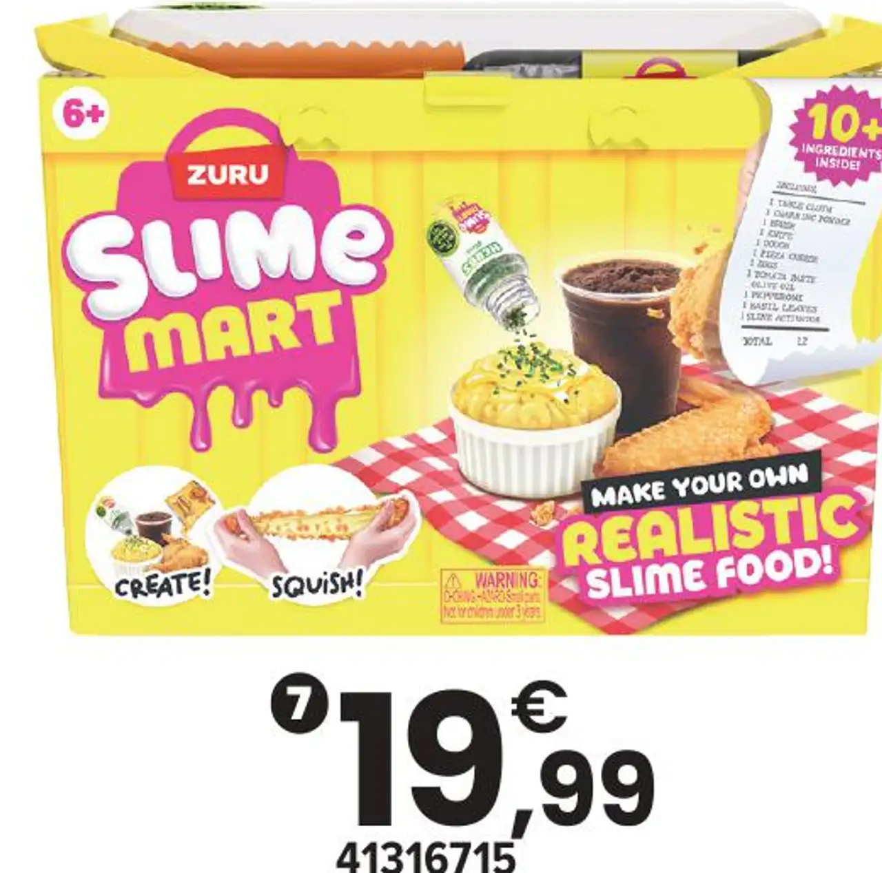 Petit panier de courses Série 2 Fast Food Zuru Slime Mart