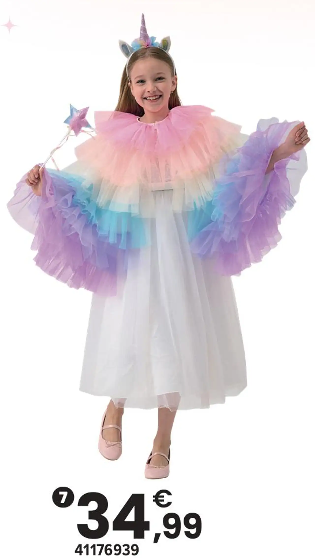Set cape licorne et accessoires