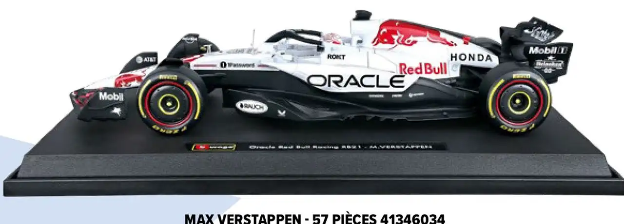 Voiture miniature F1 kit à monter Oracle Red Bull Racing Max Verstappen Bburago