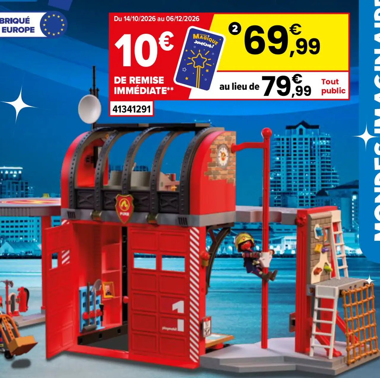 Grande caserne de pompiers Playmobil 72191