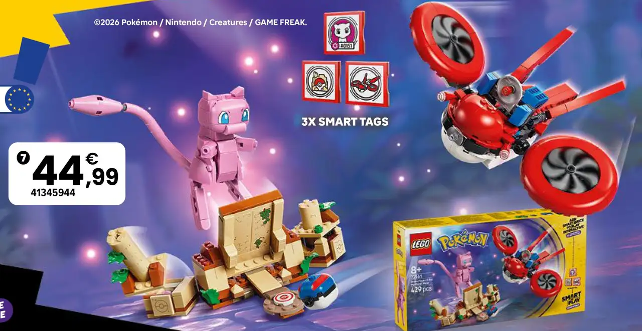 Lego Pokémon 72161 Smart Play - Recherche de Mew Fabuleux en Drone
