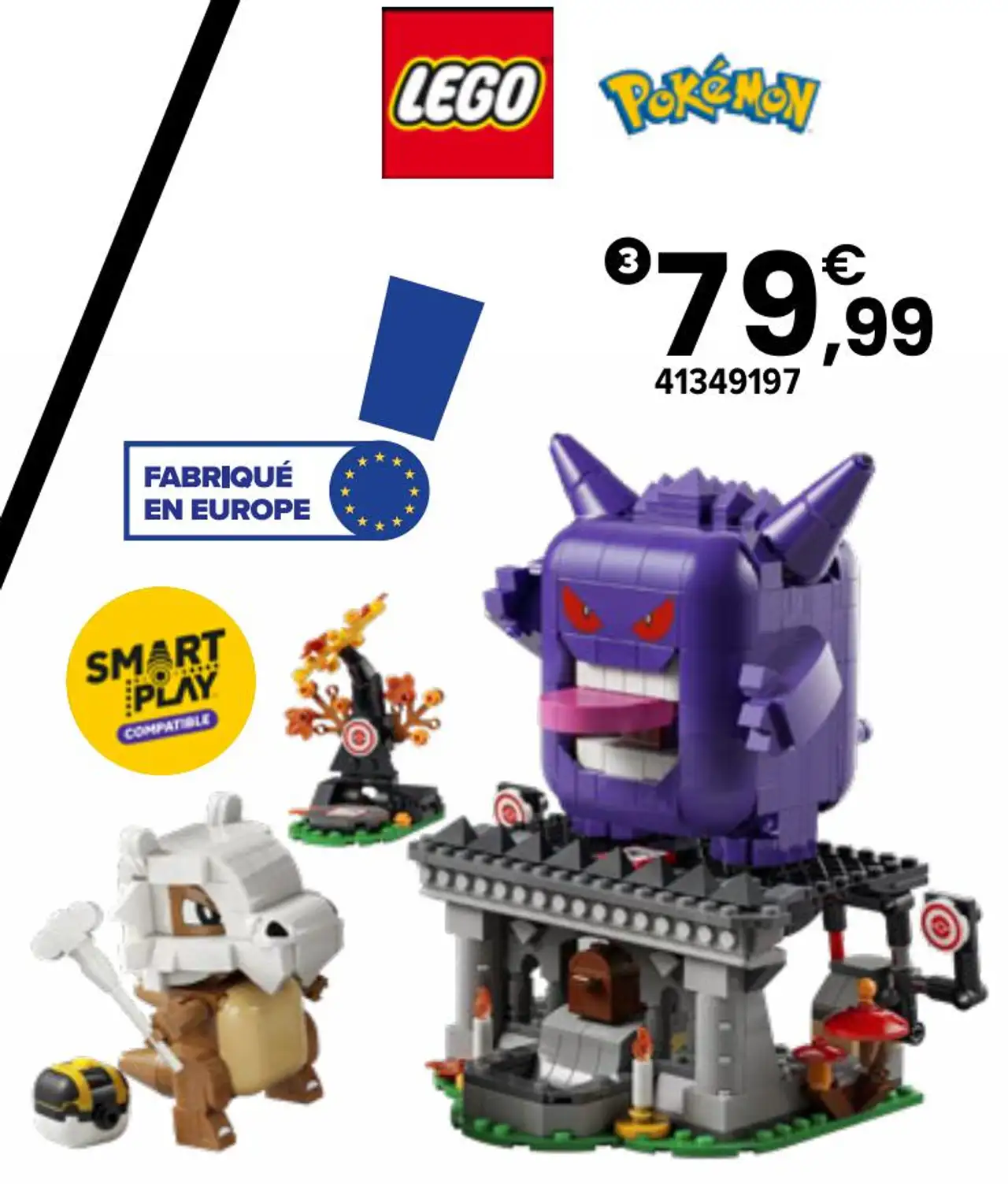LEGO Pokémon Smart Play L'affrontement terrifiant entre Osselait et Ectoplasma (72166)