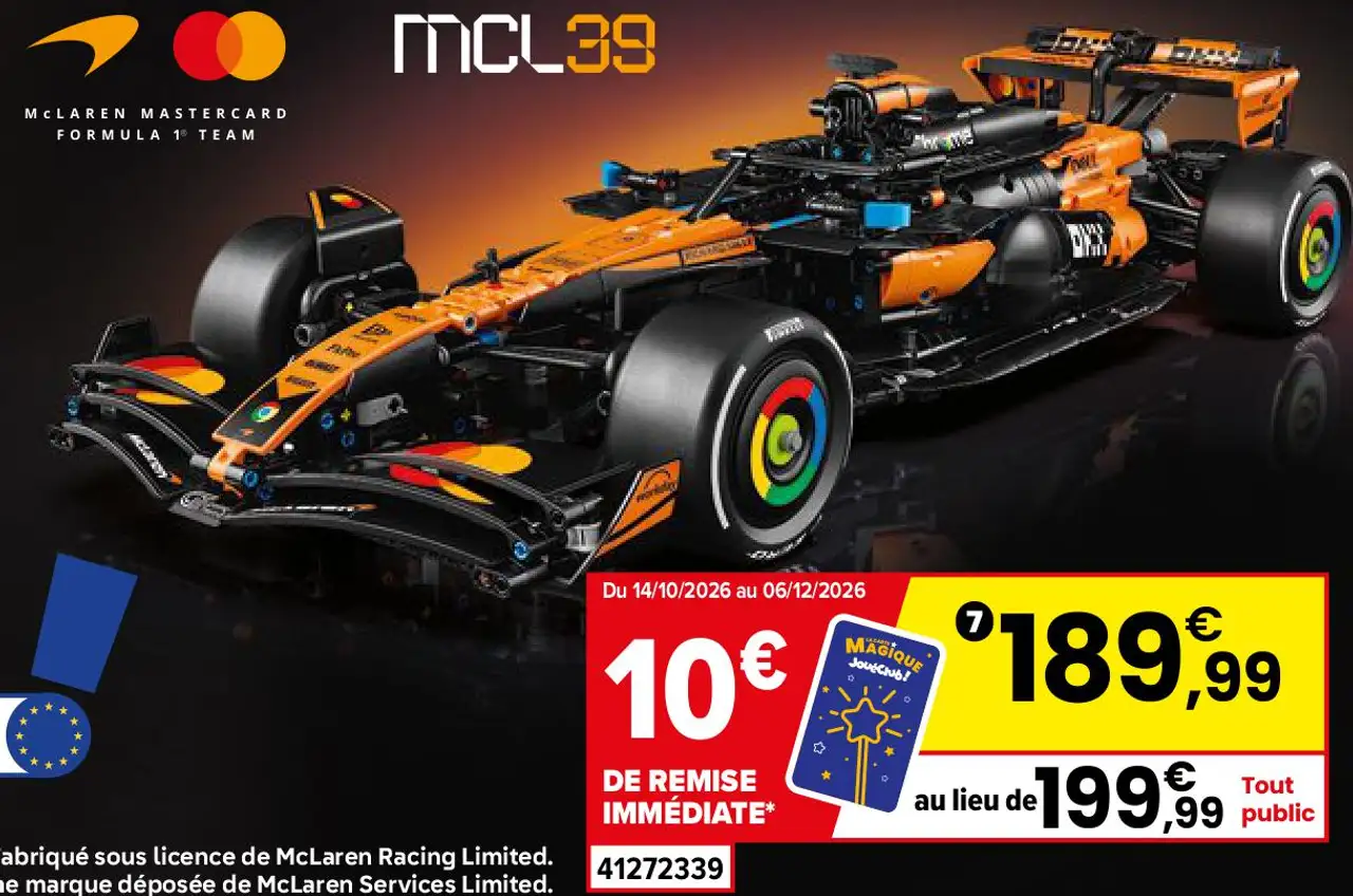 LEGO Technic Voiture McLaren MCL39 F1 (42228)