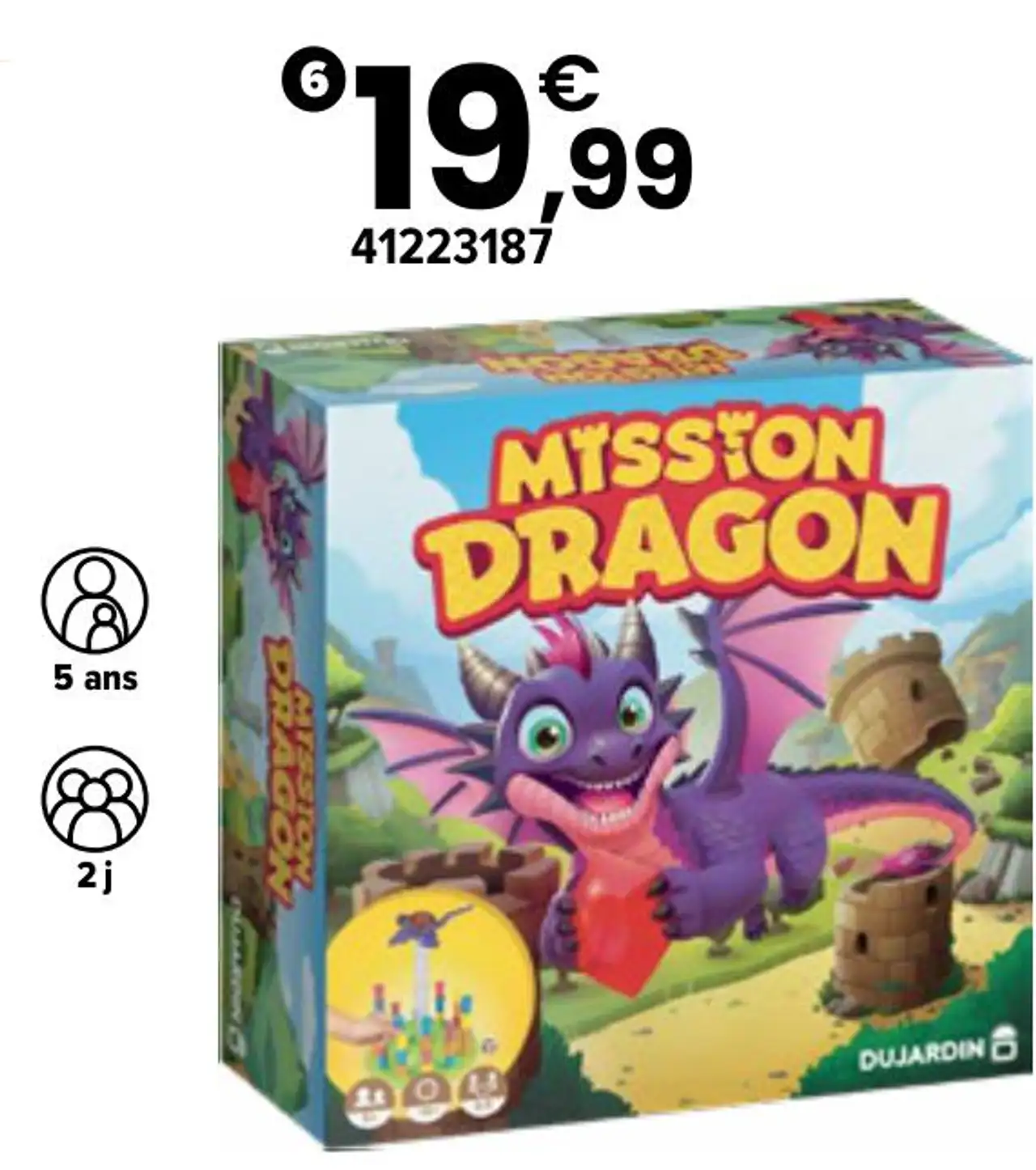 Jeu de société Mission Dragon Dujardin