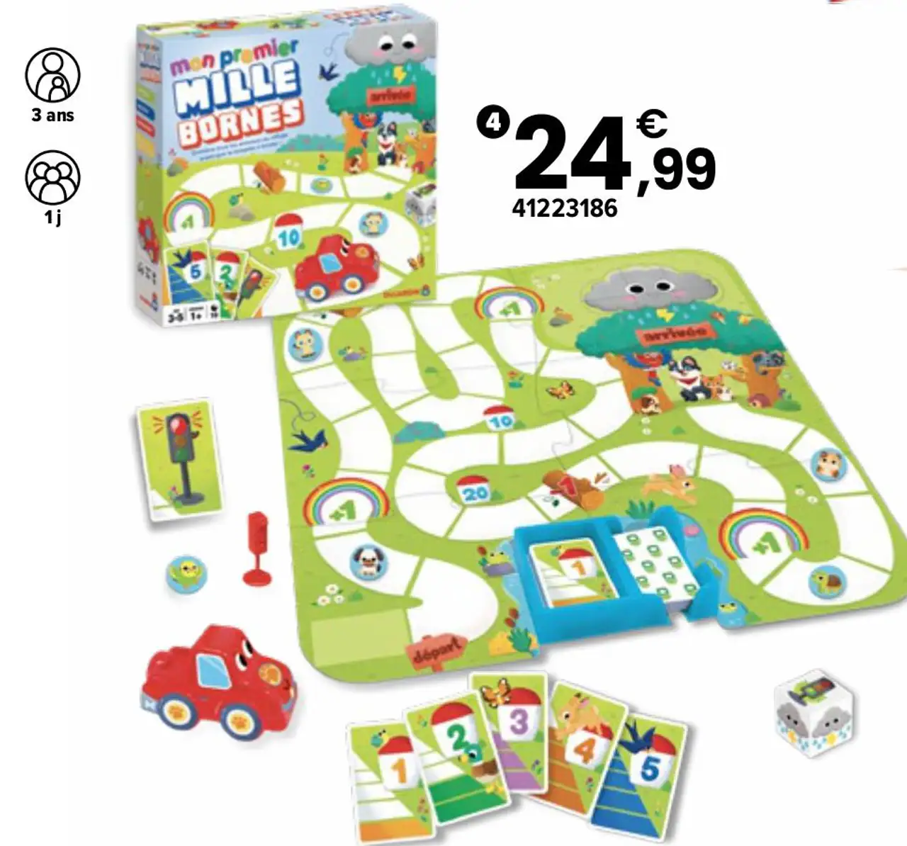 Jeu de société Mon Premier Mille Bornes