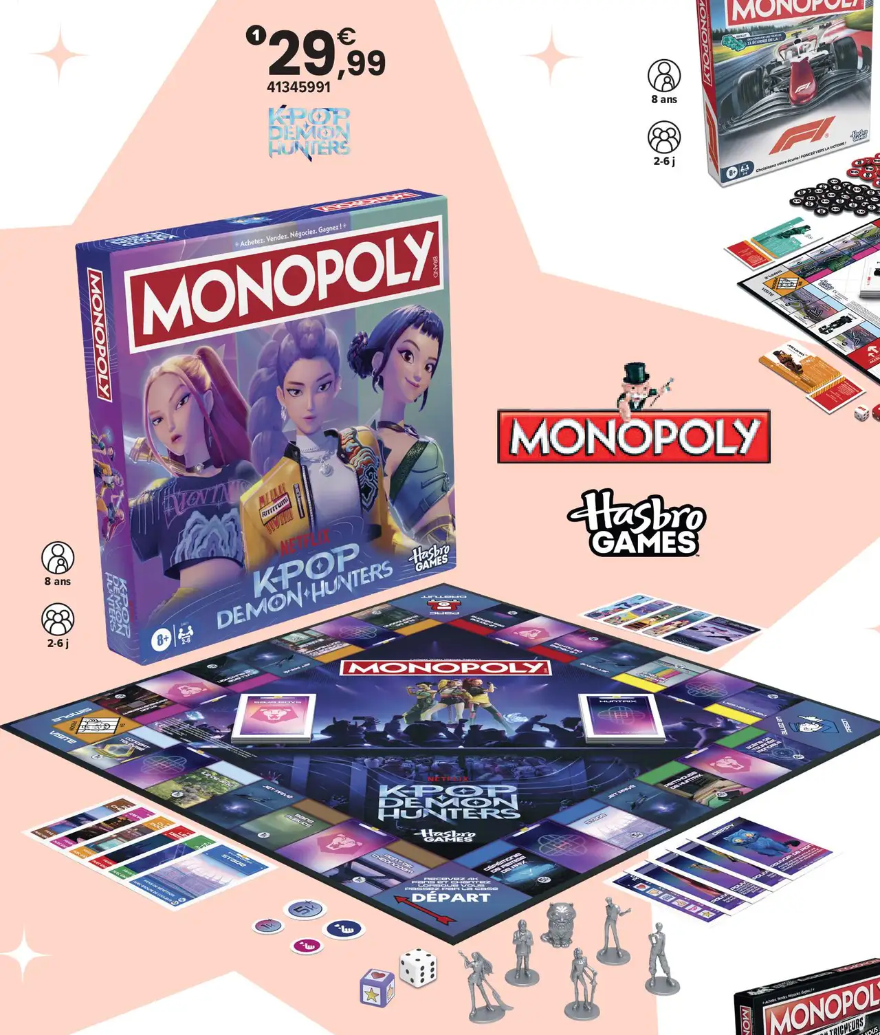 Jeu de société Monopoly K-Pop Demon Hunters