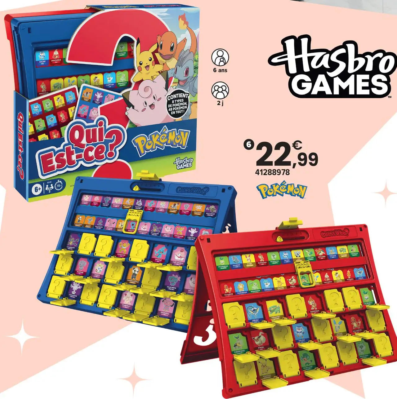 Jeu de société Qui est-ce ? Pokémon Hasbro Games