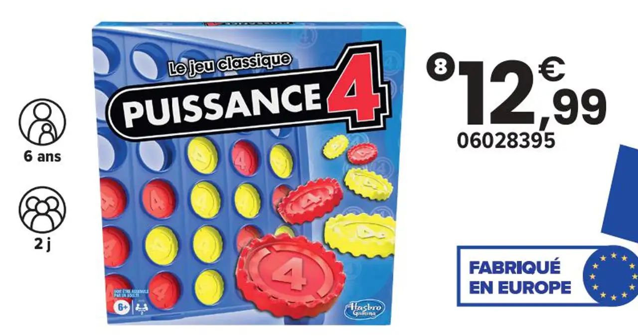 Jeu de société Puissance 4 Hasbro Games