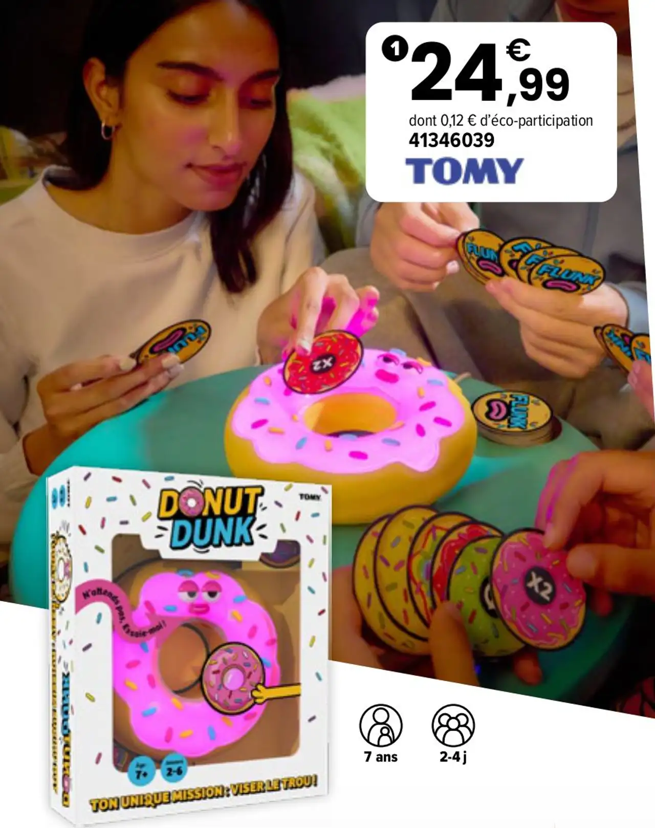 Jeu de société Donut Dunk TOMY
