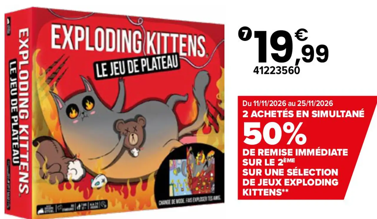 Jeu de plateau Exploding Kittens