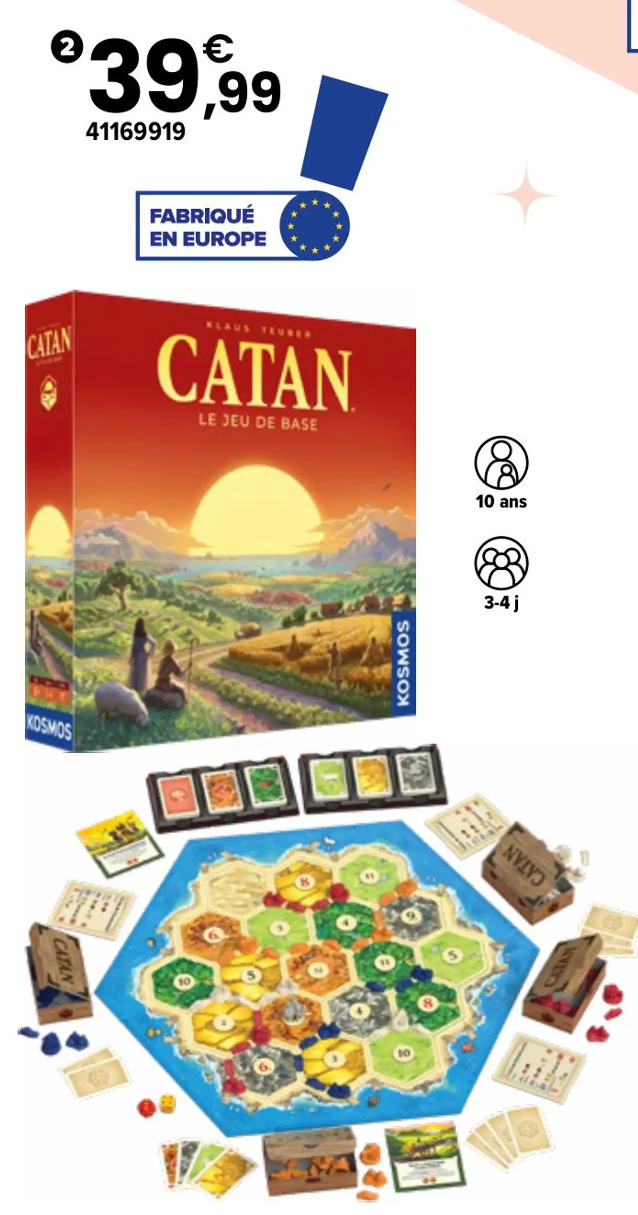 Jeu de société Catan : Le jeu de base (Refresh)