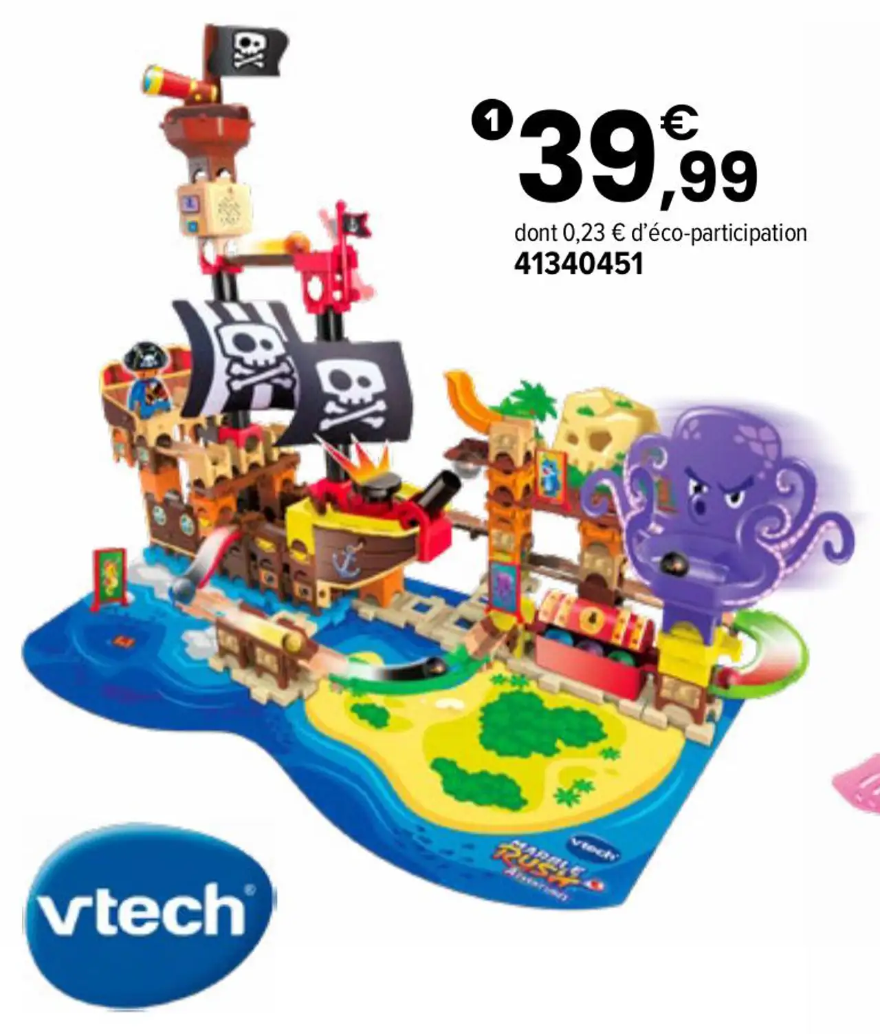 Marble Rush Adventures - Super Bateau Pirate Interactif Vtech