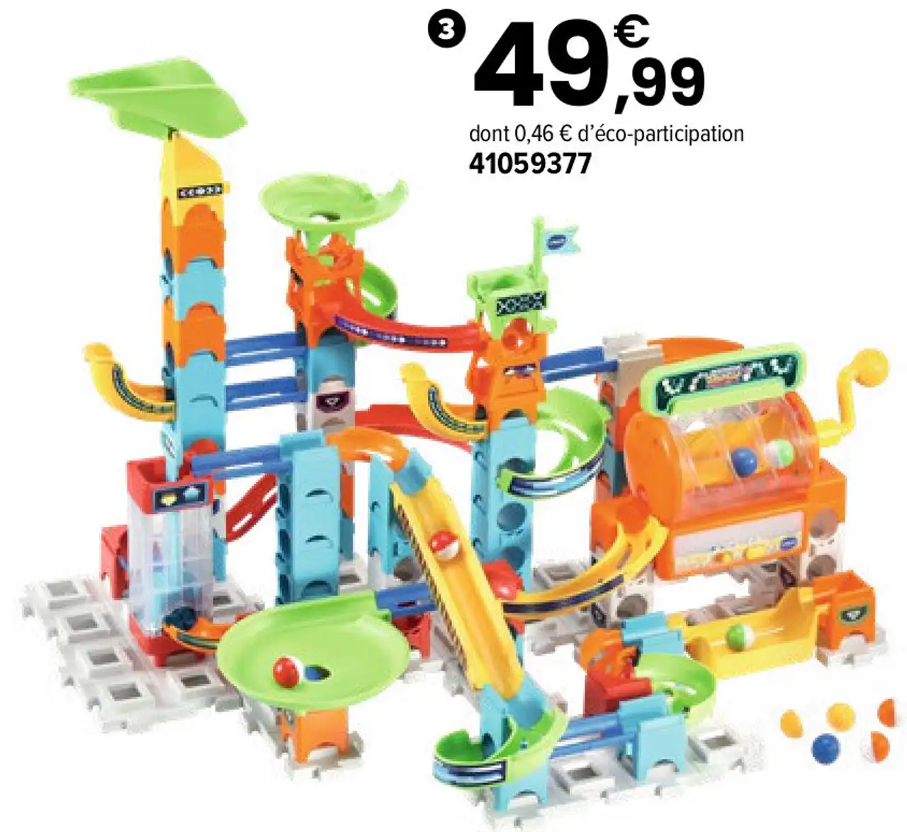 Marble Rush - Circuit à billes Super Action Set Electronic L200E Vtech