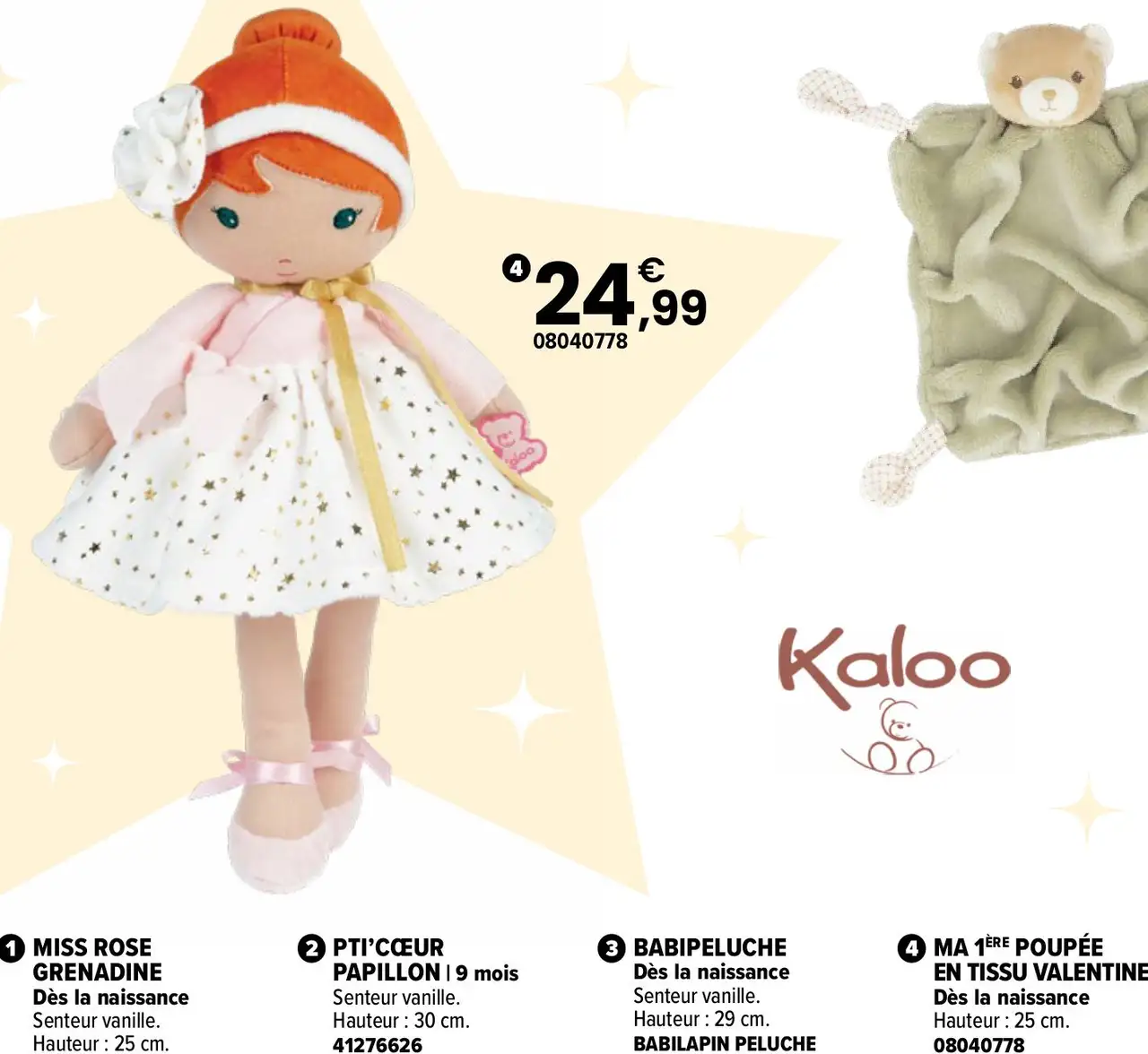 Ma 1ère poupée en tissu Valentine Kaloo