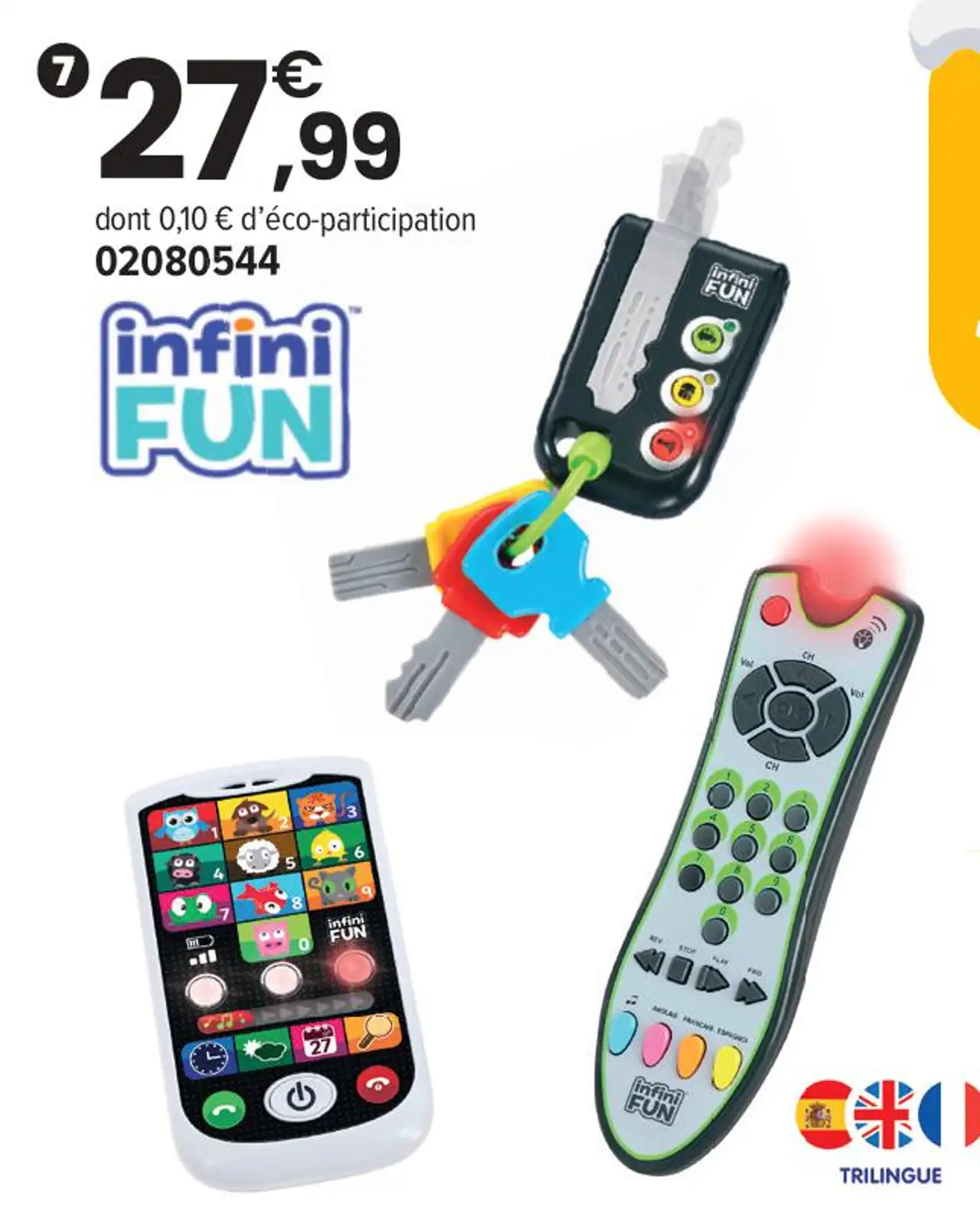 Infini FUN Combo télécommande, smartphone et clés