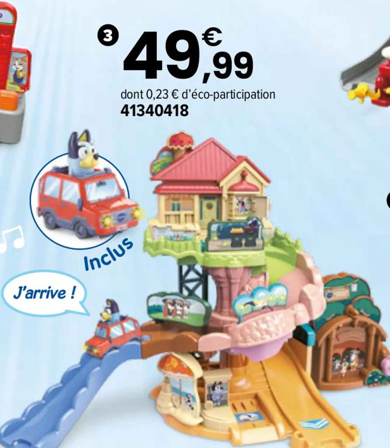 Vtech Tut Tut Bolides Bluey Parcours City Toboggan