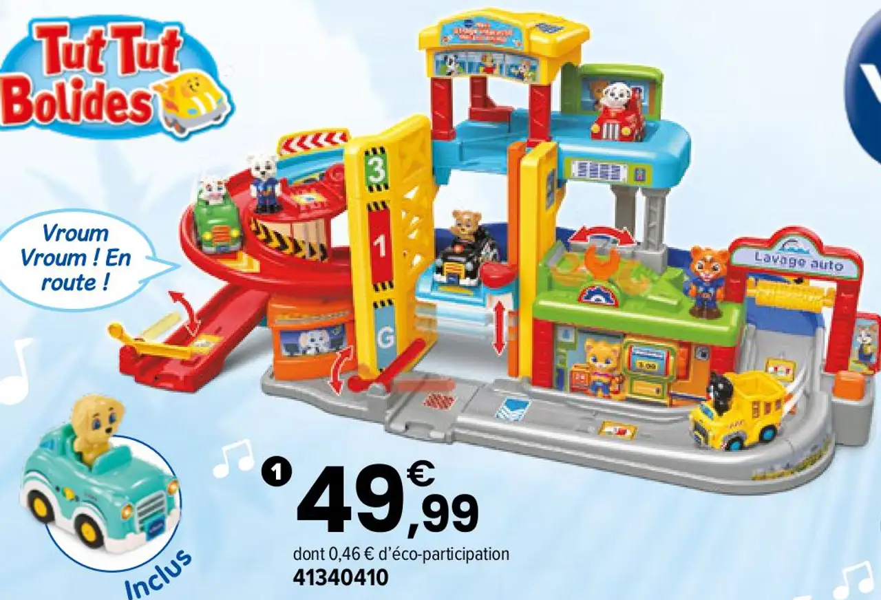 Vtech Tut Tut Bolides Maxi Garage Interactif Mécano Animo
