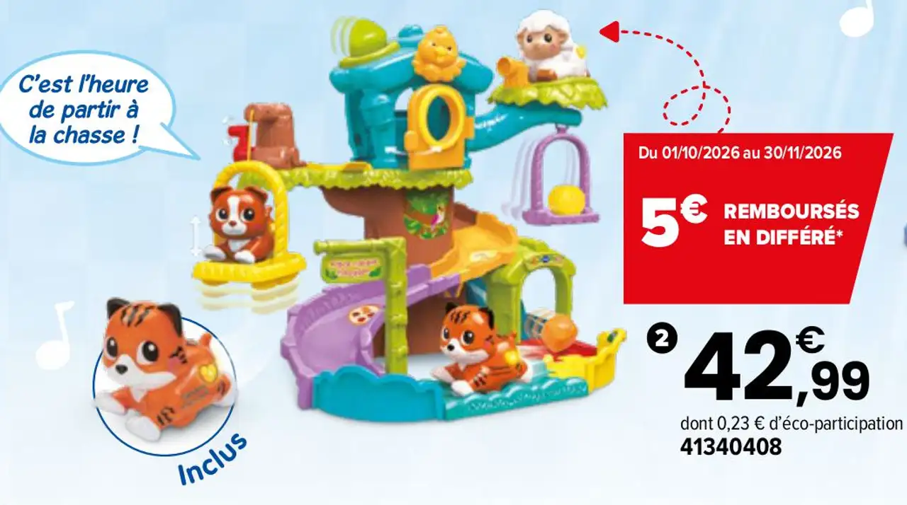 Vtech Tut Tut Animo Bisous Arbre Cabane Toboggan