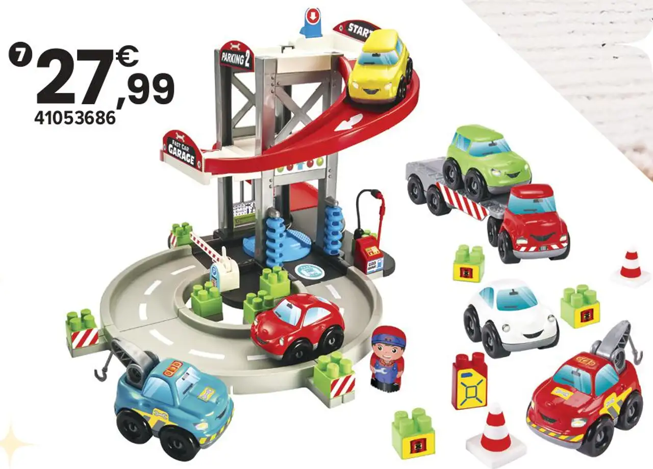 Super pack garage et transport de véhicules Écoiffier