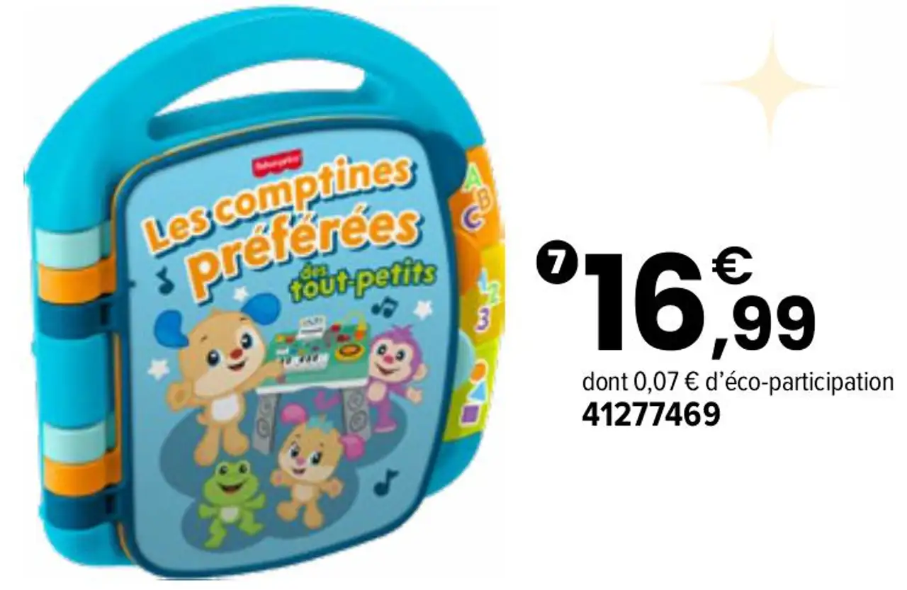 Fisher-Price Comptines Préférées des Bébés