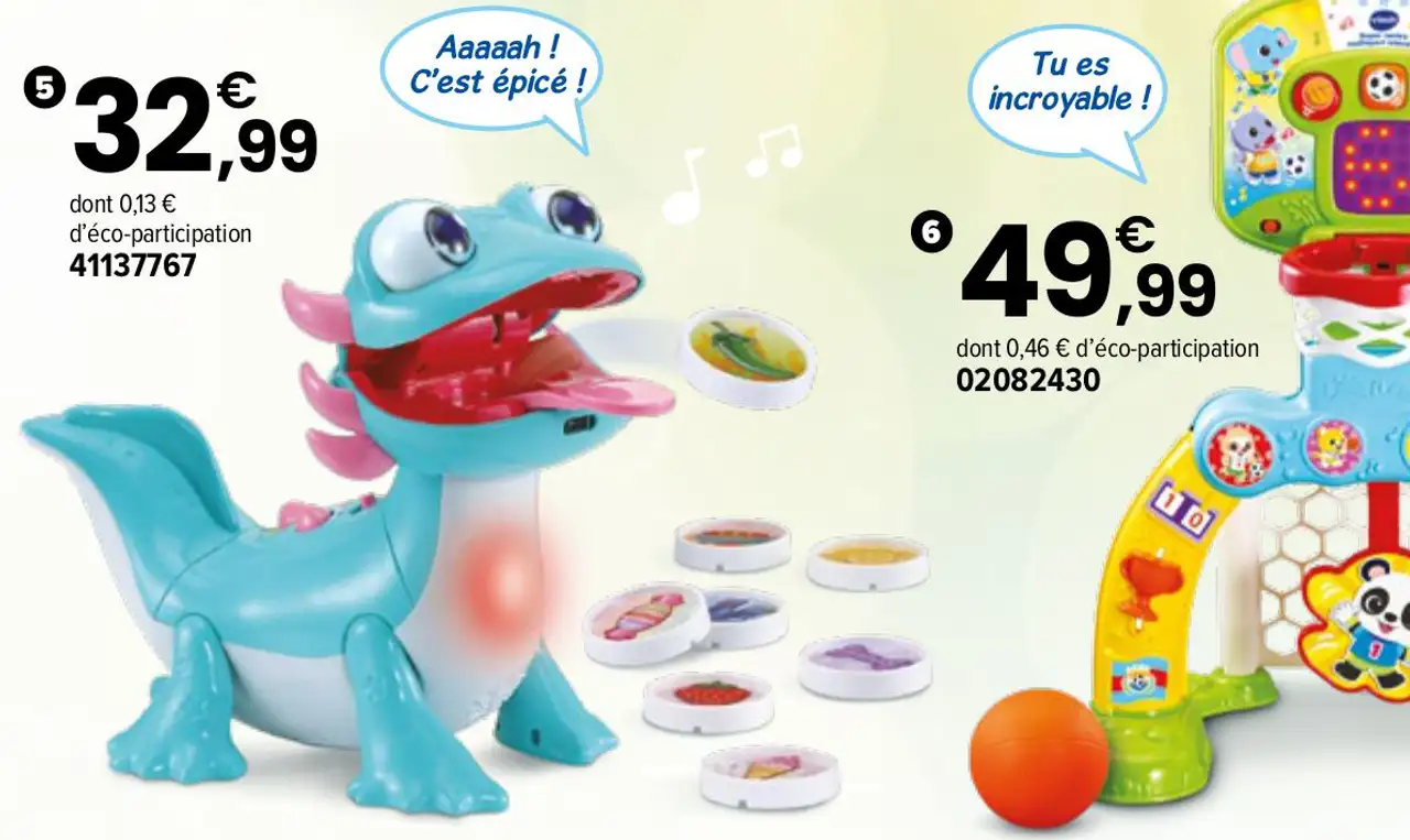 Jouet interactif Zébulon mon compagnon glouton Vtech Baby