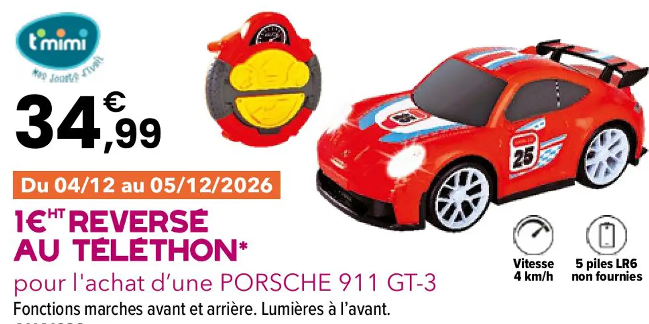 Voiture Porsche 911 GT-3 tmimi