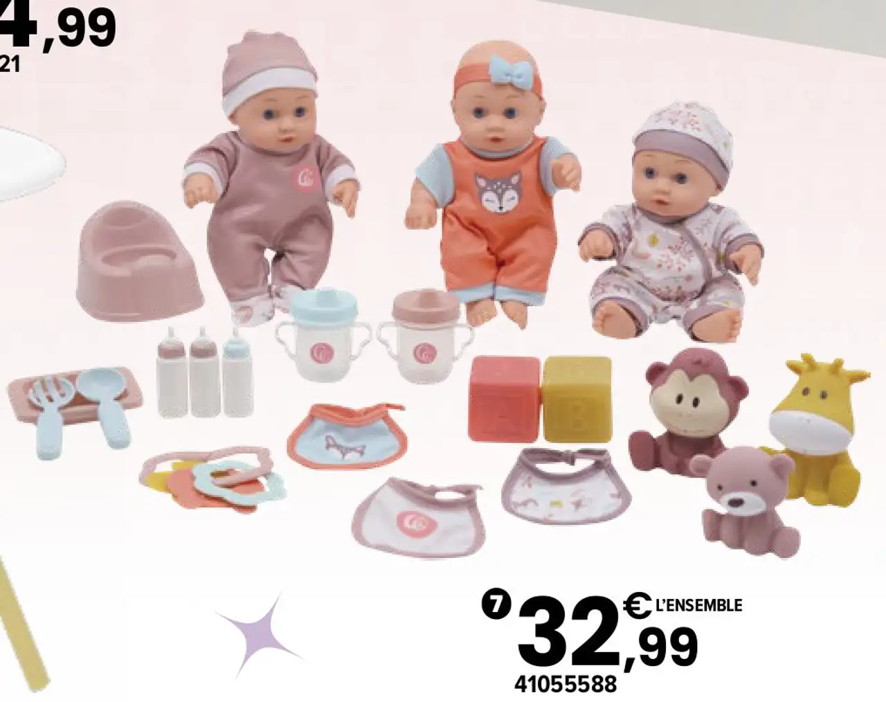 Coffret 3 poupées Les Triplés Cerise & Capucine