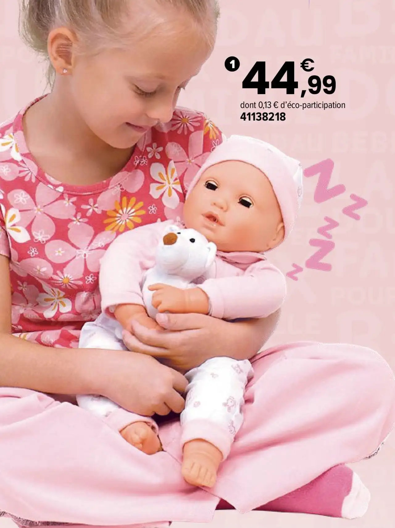Bébé interactif et son ourson