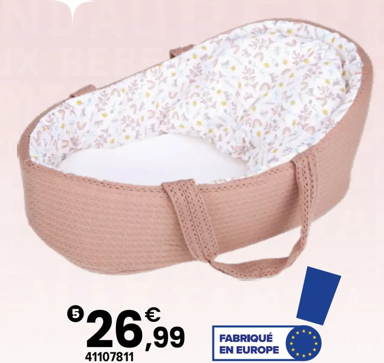Couffin tricot Cerise & Capucine