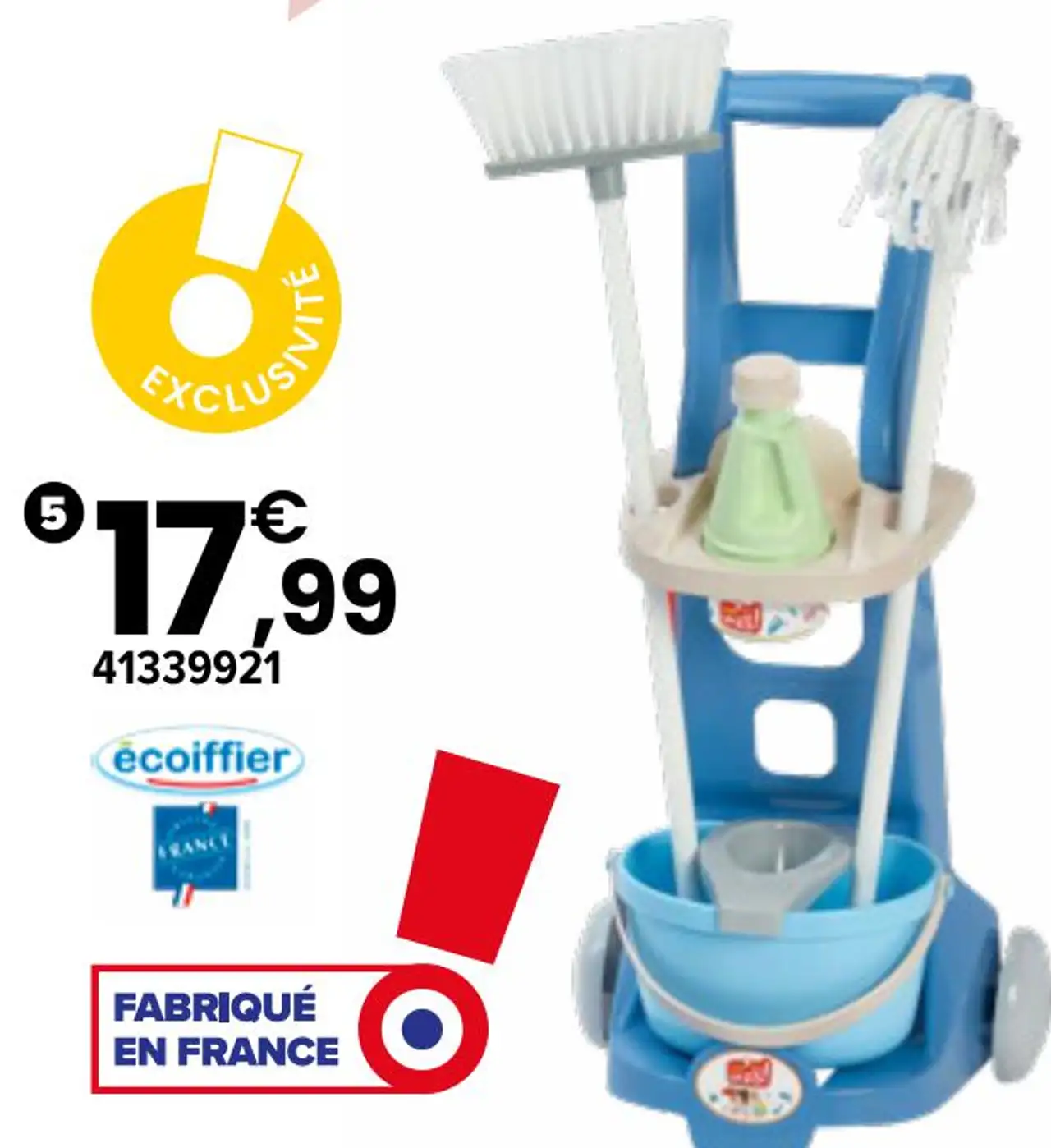Chariot ménage Écoiffier pour enfant