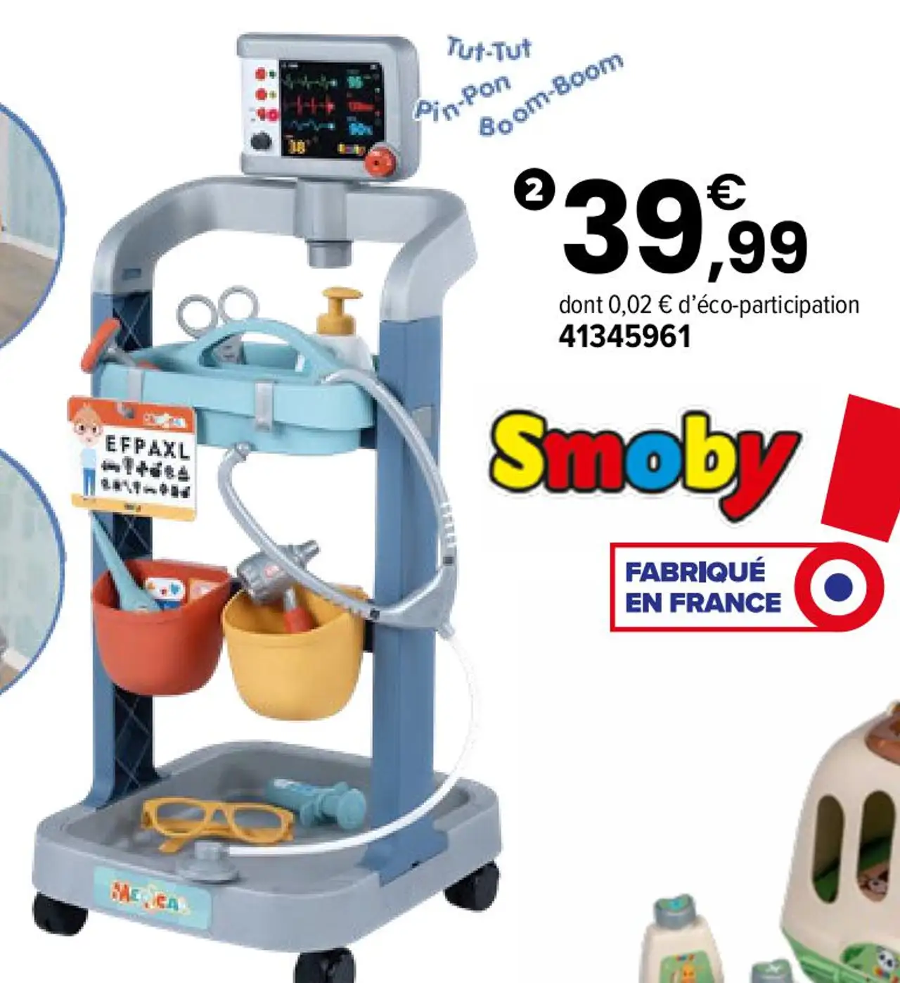 Smoby Chariot médical électronique