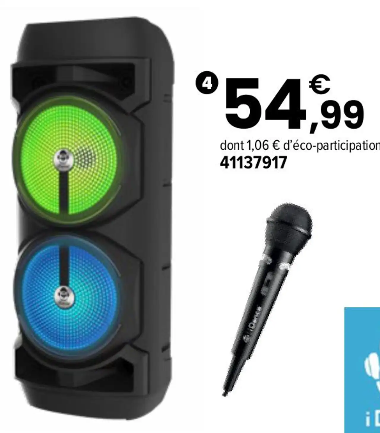 Enceinte Bluetooth avec lumière Disco 8 en 1 iDance 8 ans