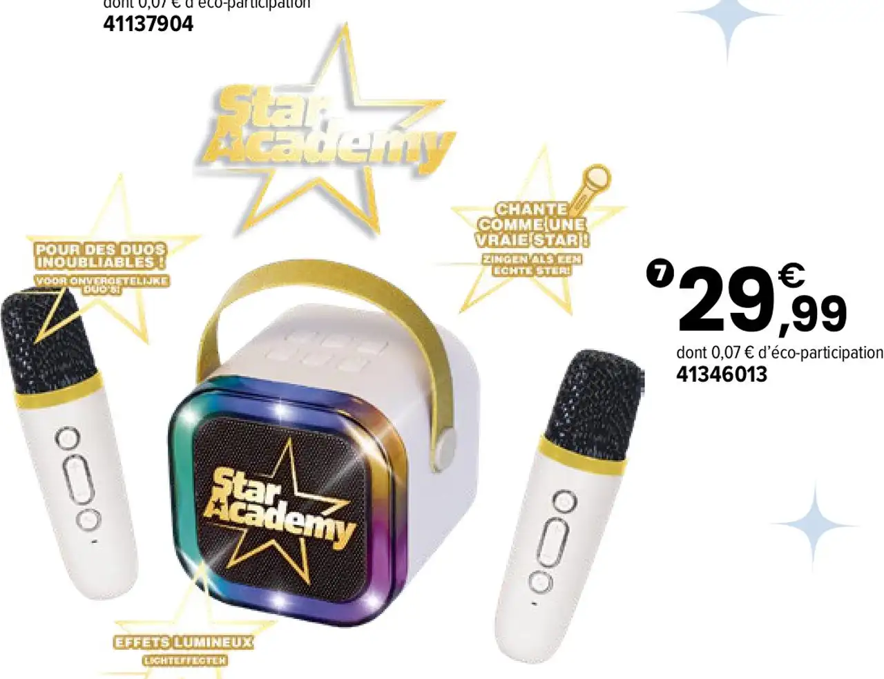 Haut-parleurs Bluetooth Duo Star Academy 14 ans
