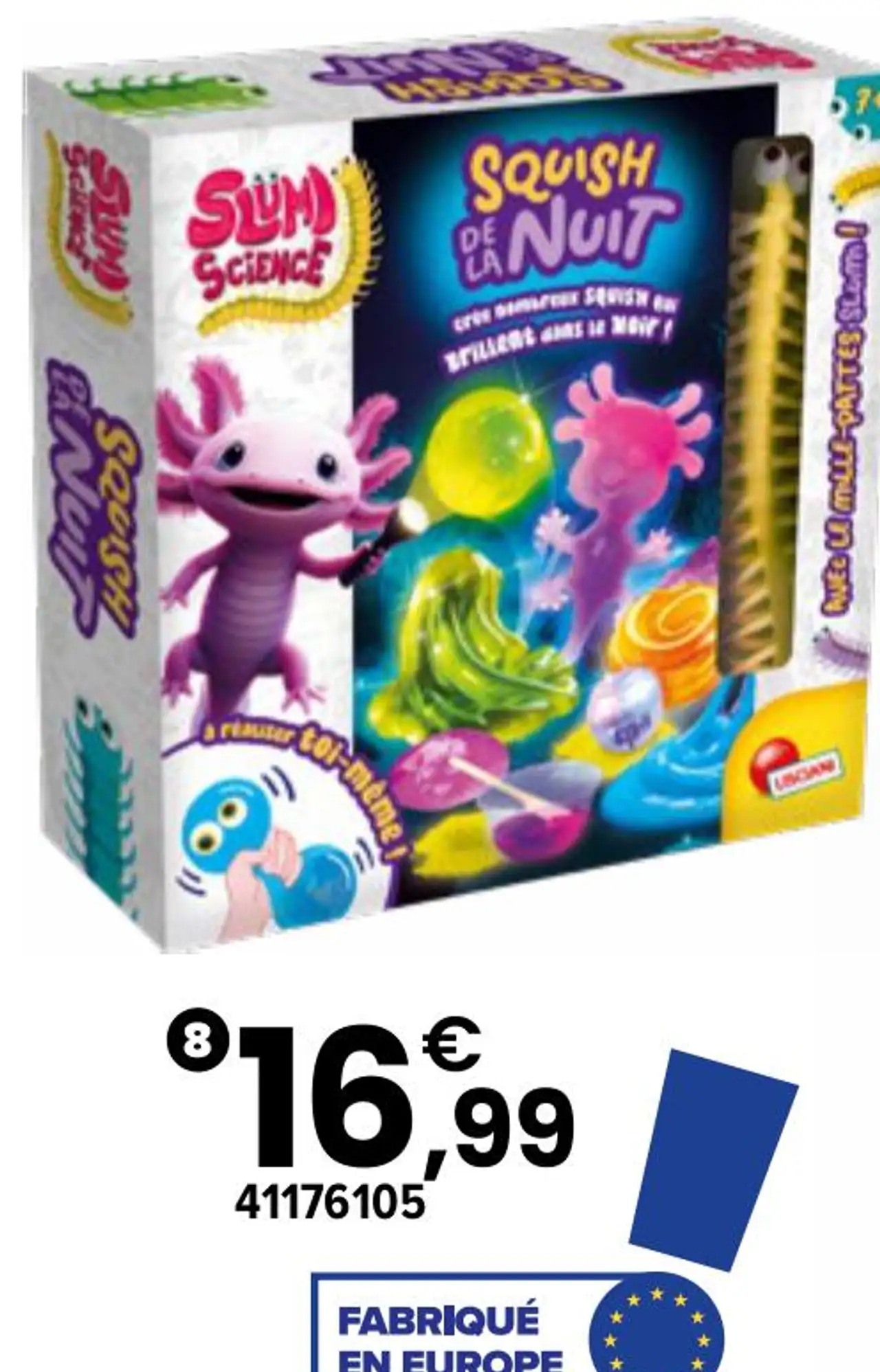Jeu d'expériences Slumi Science Créatures Fluo Lisciani