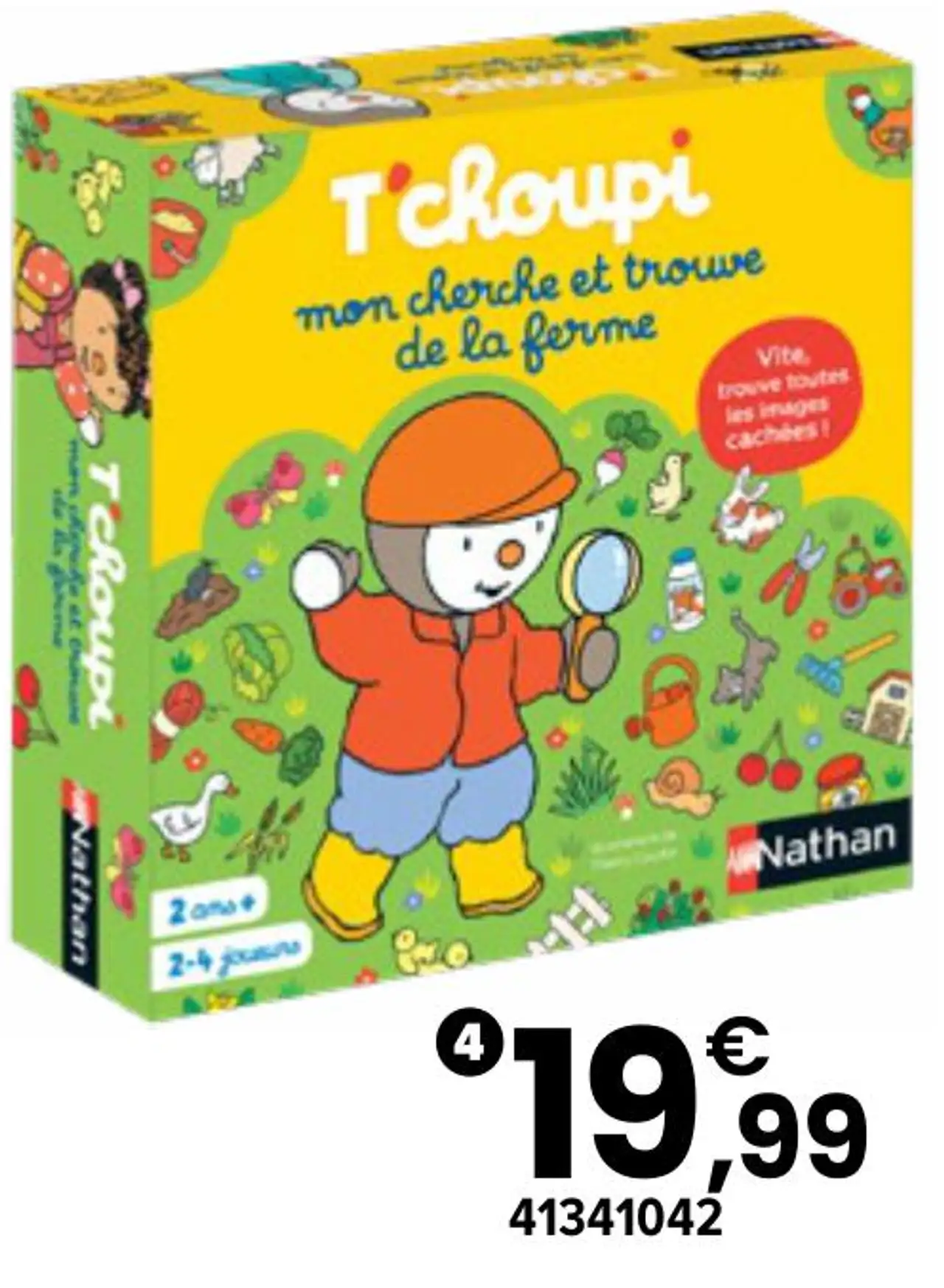 Jeu Mon premier cherche et trouve à la ferme T'choupi Nathan