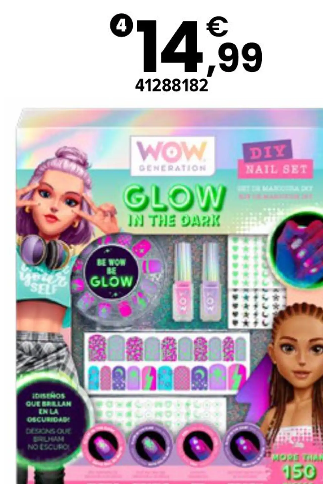 WOW Generation Set de manucure DIY Glow in the dark