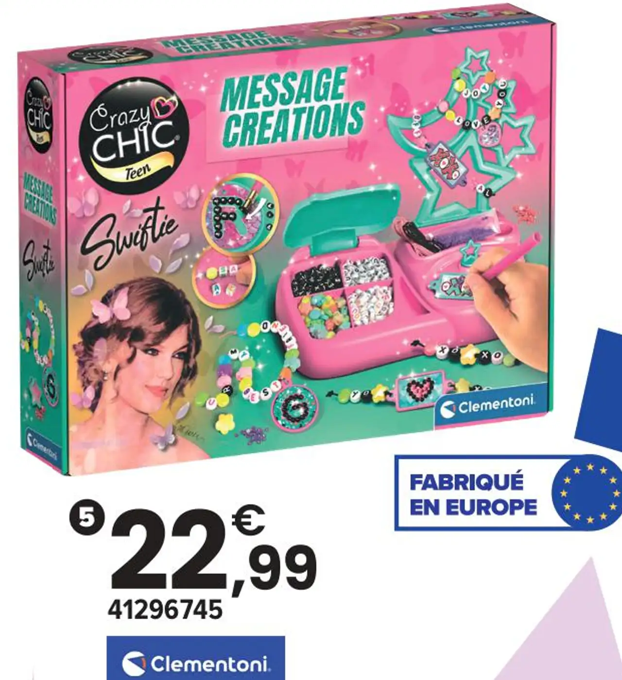 Clementoni Crazy Chic Message Creations Swiftie 9 ans