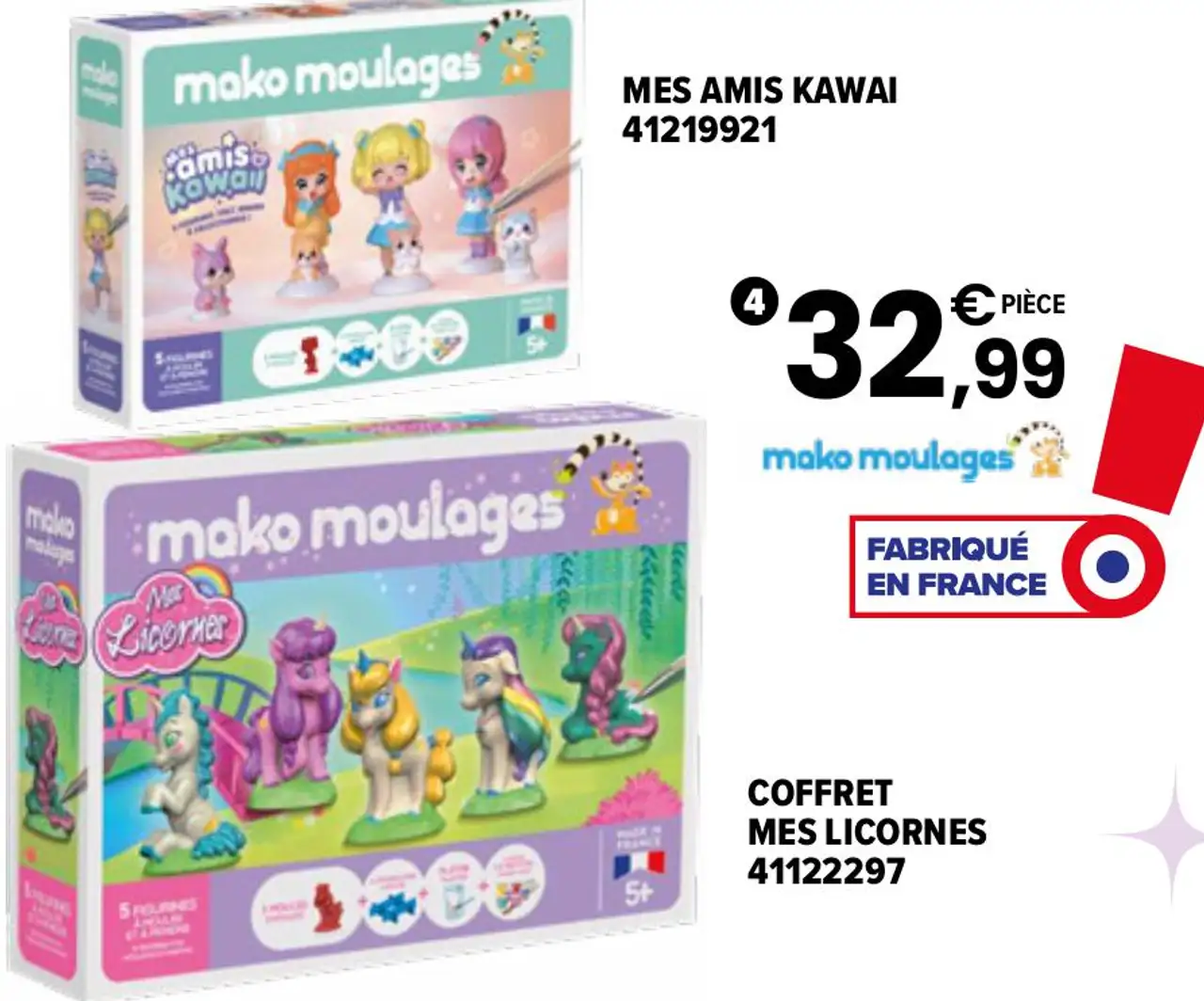 Moulages Mako Moulages Mes Amis Kawai / Coffret Mes Licornes