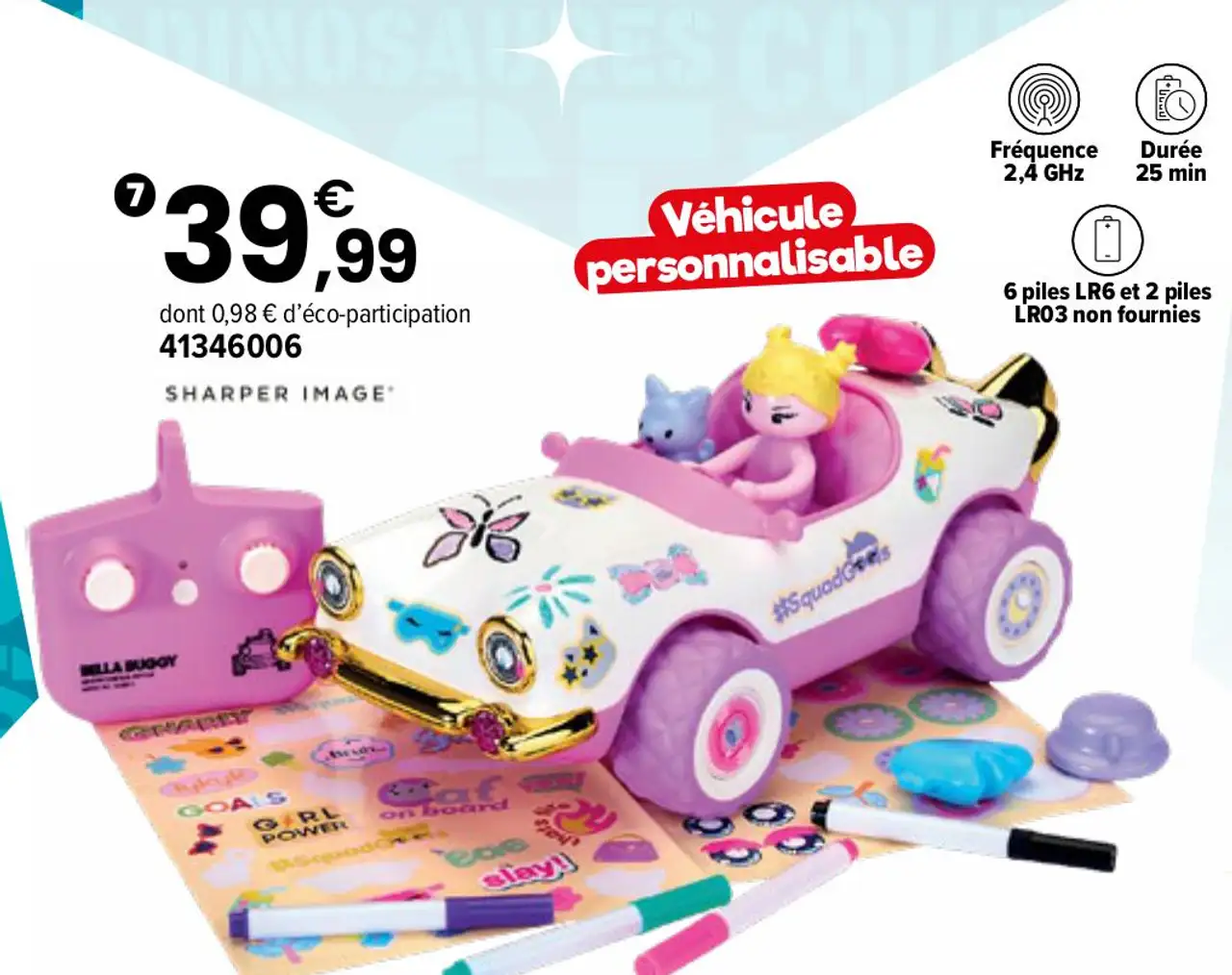 Voiture RC Bella Buggy personnalisable Sharper Image