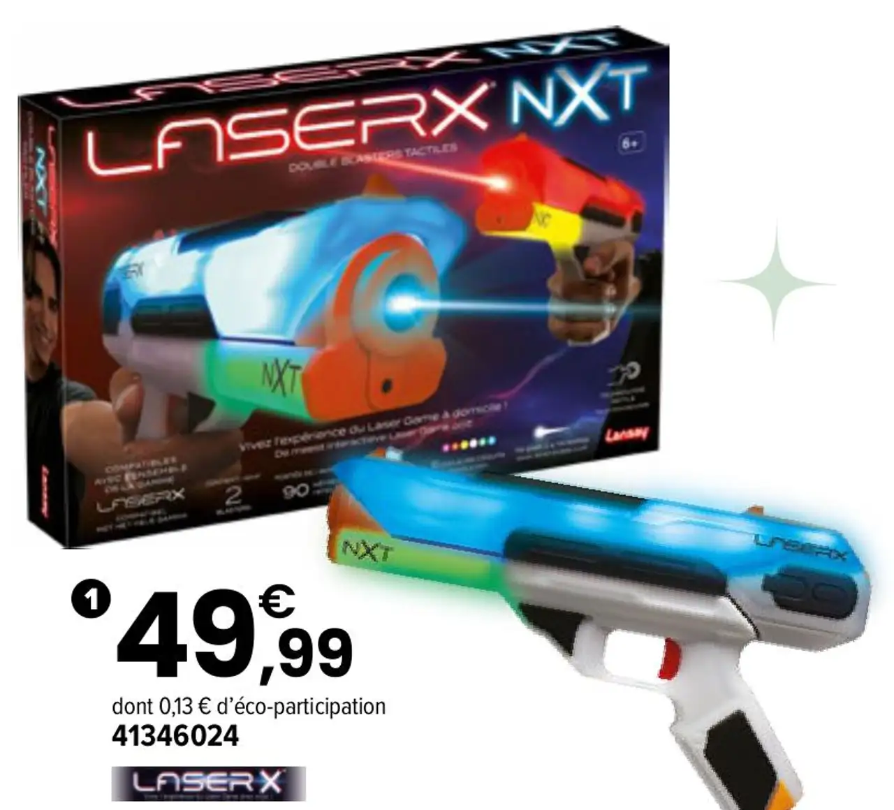 Laser X Double Blaster Tactile Évolution