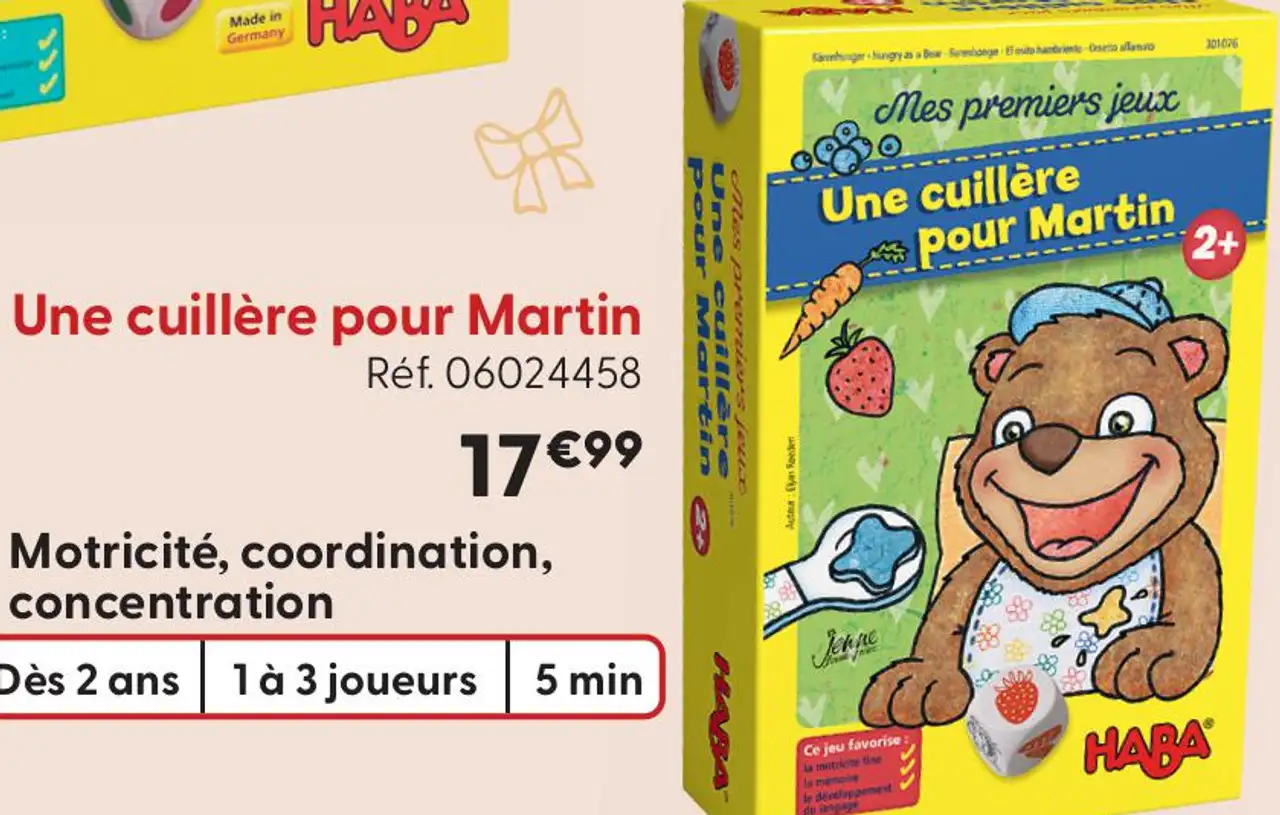Jeu de société Une cuillère pour Martin HABA