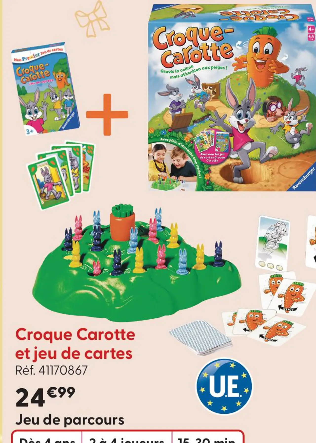 Croque Carotte et jeu de cartes Ravensburger