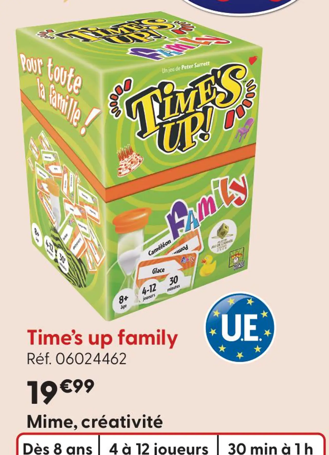 Jeu de société Time's up family