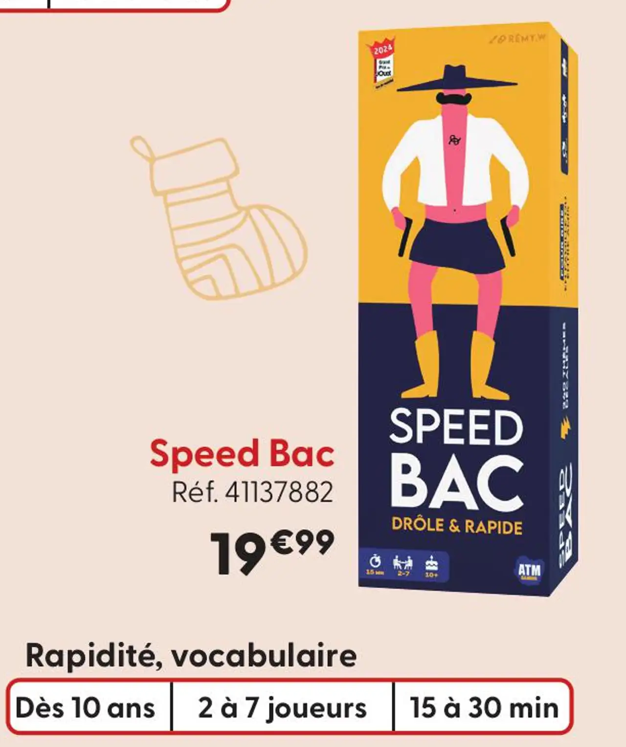 Jeu de cartes Speed Bac ATM Games