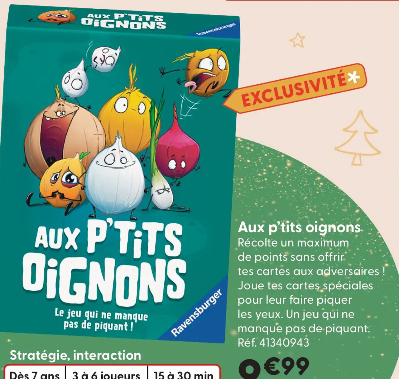 Jeu de société Aux p'tits oignons Ravensburger