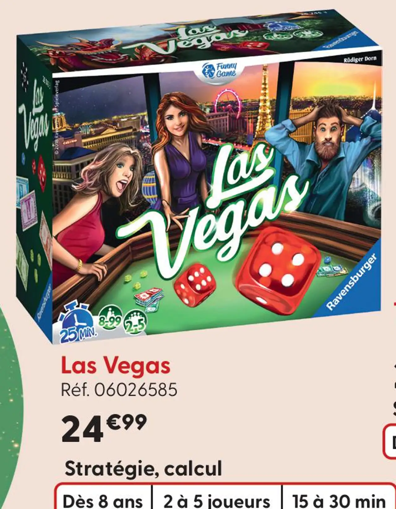 Jeu de société Las Vegas Ravensburger