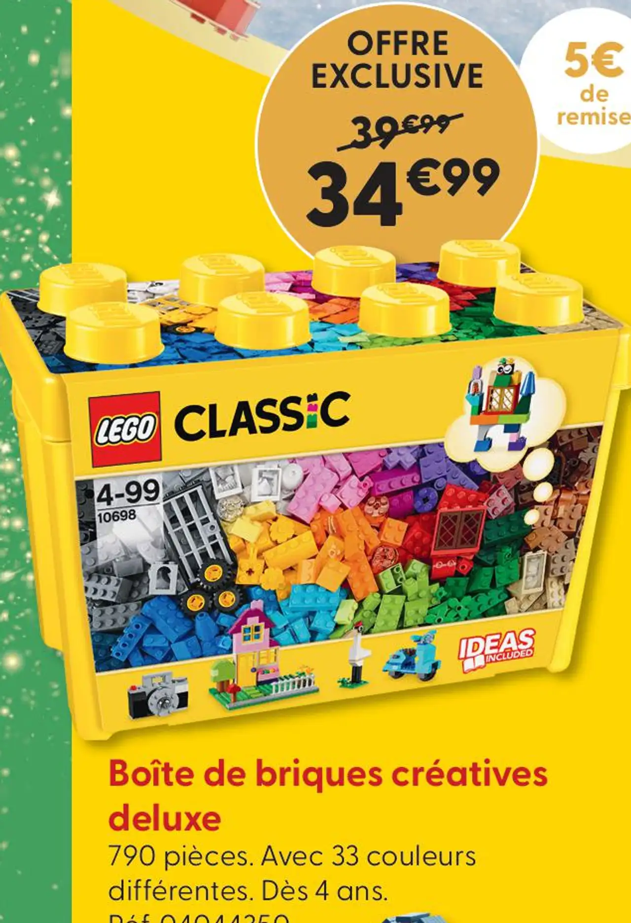 LEGO Classic Boîte de briques créatives deluxe