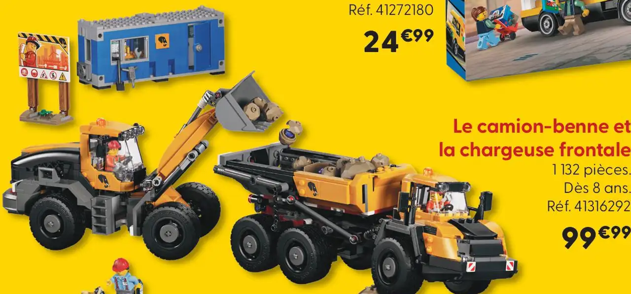 Le camion-benne et la chargeuse frontale LEGO City