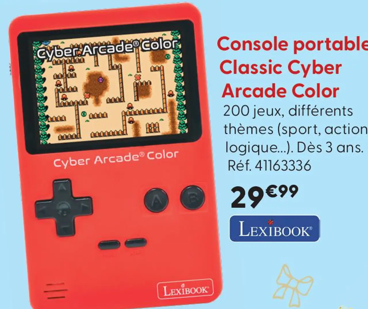 Lexibook Console portable Classic Cyber Arcade Color