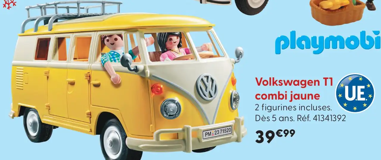 Playmobil Volkswagen T1 combi jaune
